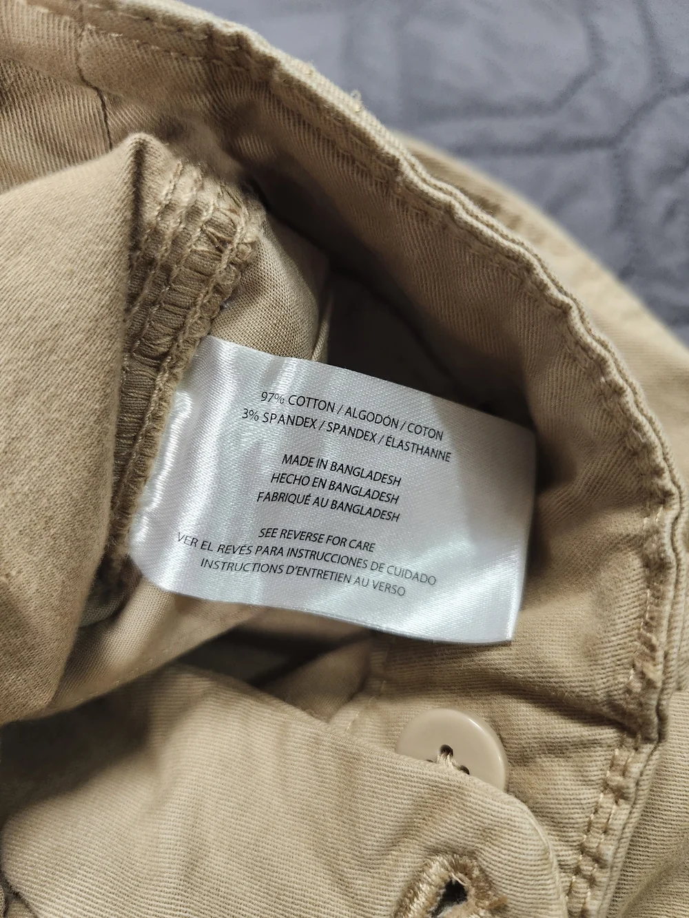 Gap Beige chino pants classic straight-leg cut Boys Size 4
